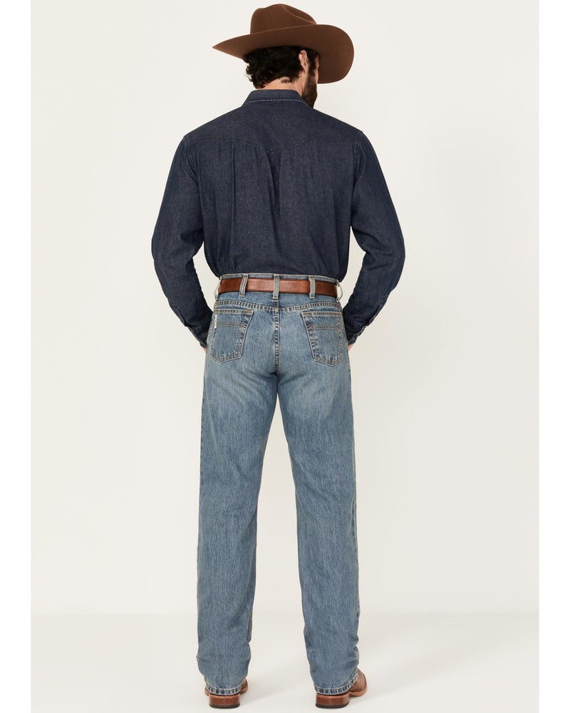 Cinch Men's White Label Relaxed Fit Jean, Medium Stone Wash, 30W x 36L - Image 3